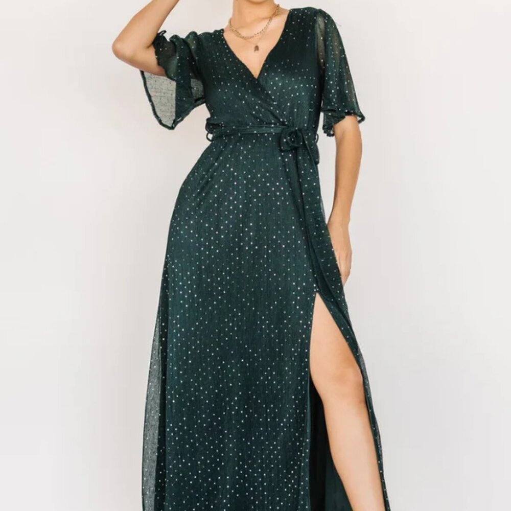 Baltic Born Grace Sparkle Gown - Emerald Size S - NWT